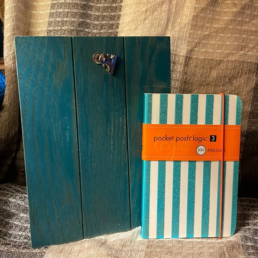 Lot of 4 items-puzzle book, picture holder, calendar & address book-3 new w/tags
